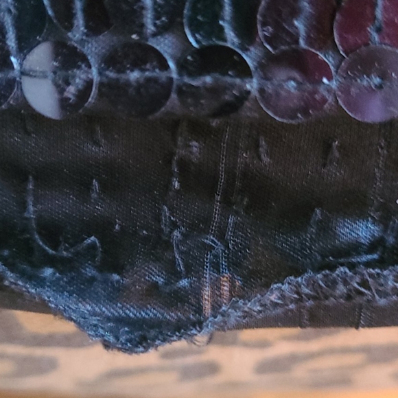 Vintage I. Magnin Black Sequin Evening Dress - Picture 11 of 12